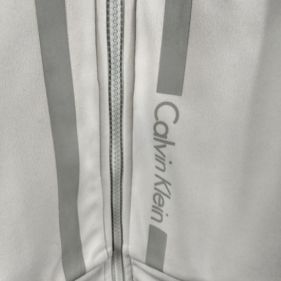 VINTAGE CALVIN KLEIN WHITE JACKET LT MODERN L - Picture 2 of 8